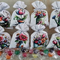 MOTHER'S DAY FABRIC CANDY BAGS